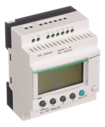 Plc Zelio Logic 110/220 Vca 6 Di / 4 Do Modelo Sr3b101fu