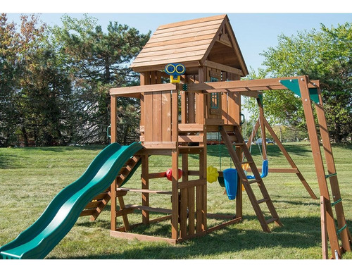 Juego Infantil De Madera Knightbridge Con Doble Resbaladilla