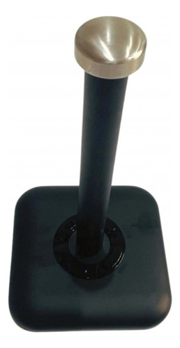 Porta Rollo Cocina Negro Cuadrado Soporte Papel Servilleta