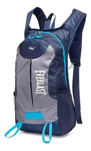 Mochila Everlast Running Liviana Trekking Bicicleta Correr Color Azul