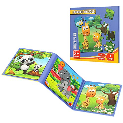 Puzzles For Kids Age 3-5, 37pcs Animal Toys Jigsaw Todd...