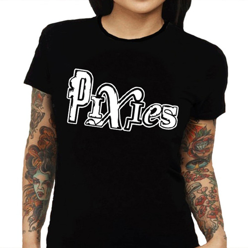 Promoção - Camiseta Feminina Pixies - 100% Algodão