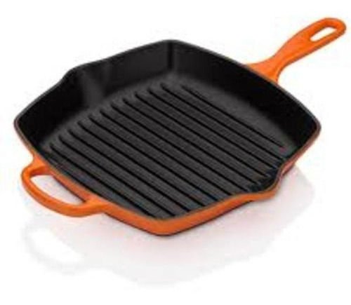 Grelha Quadrada 26 Cm Signature Laranja Le Creuset