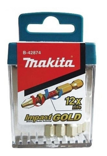 Set Puntas Philips Makita B-42874 Ph2 (10 Unidades)