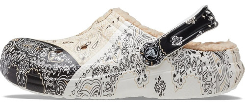 Crocs Classic Lined Bandana Clog Cafe Zuecos Pantuflas