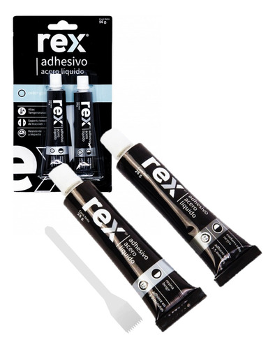 Acero Liquido Rex Es-520 Adhesivo Epoxico Gris 56 Gramos