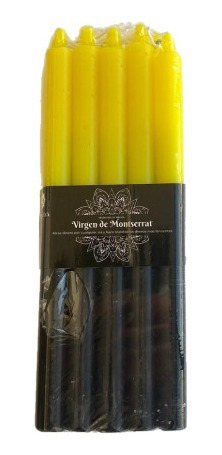 Vela Larga Virgen De Montserrat 20 Cms - Pack 10 U / 5 Horas