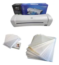 Comprar Termolaminadora Frio\u002Fcaliente + 100 Micas Carta+ 100 Carnet