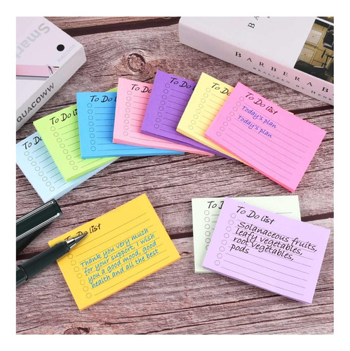 Wxj13 10 Pack Para Hacer Notas Sticky Notes Stripe Forrada