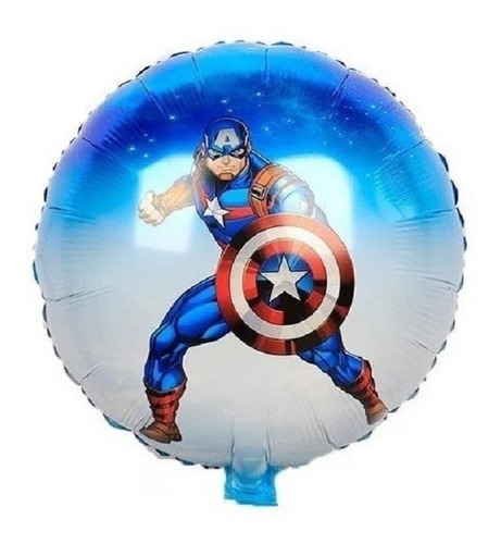 10globos Metalicos De Feliz Cumple Años De Los Avengers