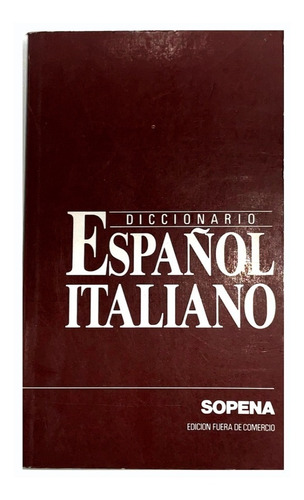 Libro Diccionario Español Italiano