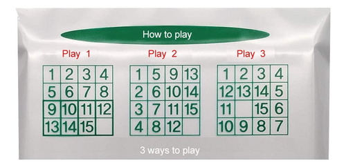 Número Deslizante Puzzle Brain Teaser Iq Game - Paquete De 1