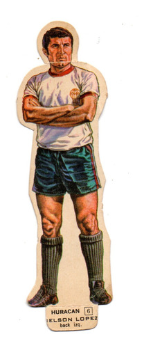 Figurita Huracan Silueta Futbol 1969 Idolos Nelson Lopez