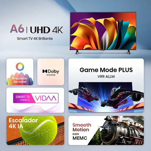 Smart Tv Hisense Led 65'' 4k Vidaa 65A6N