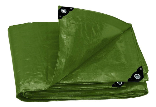 Lona Impermeable  Multiuso  Secur 3 X 4m Verde- Ynter Indust