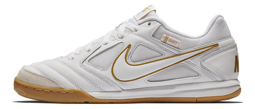 Zapatillas Nike Sb Gato White Metallic Gold At4607-100   