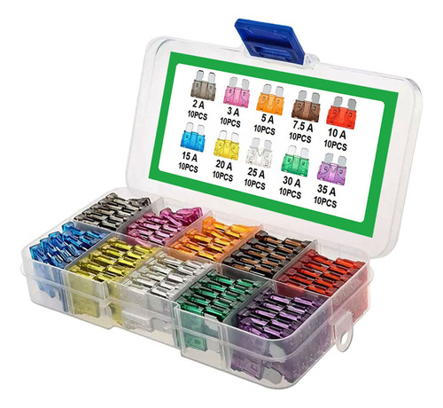 Para 100 Piezas-juego De Fusible De Cuchilla Estándar De
