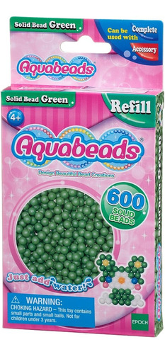 Aquabeads Pack 600 Cuentas Verde Oscuro Juguete Infantil Ax