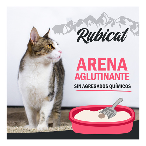 Piedra Super Premium Rubicat Sensitive Arena Aglomerante 5kg