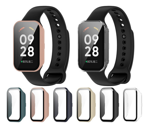 6 Pc Funda Mica Protector Para Xiaomi Mi Band 8 Active