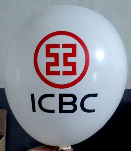 Globos Impresos Con  Logo A 2 Colores  X 600 Unidades.