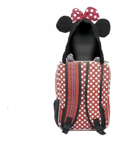 Mochila Nueva Cresko Minnie 12 Km084 Neg/roj