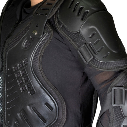 Protector De Cuerpo Para Motociclista Rm Protector Reforzado Color Negro Talla Chica