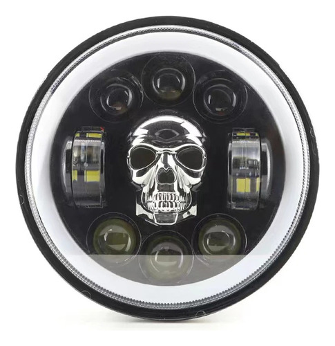 Faro Led Tipo Calavera De 5,75/7 Pulgadas Para Jeep Wrangler