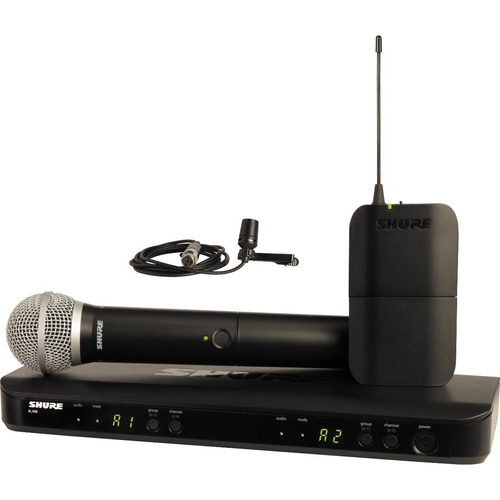 Shure Blx1288/cvl Sistema Inalámbrico Doble Mano Y Corbatero