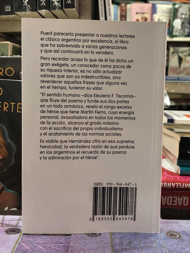 Imagen 2 de 2 de Martin Fierro - José Hernández - Prólogo De Borges