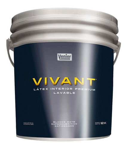 Látex Texturado Interior Premium Vivant 12kg. Venier