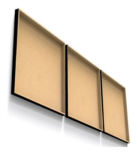 Imagem 2 de 3 de Trio De Quadros Mdf Com Foto- Impressão Vinil