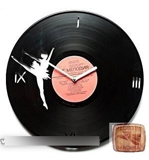 Reloj Corte Laser 0338 Ballet Bailarina Con Numeros Romanos 