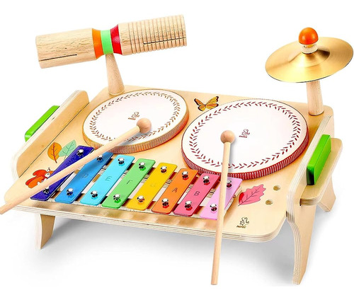 Oathx Batería Para Niños, Instrumentos Musicales Para Bebés 