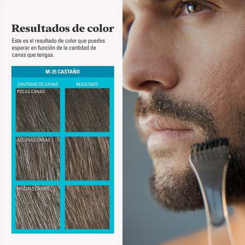 Tinte Just For Men Barba Y Bigote Castaño (b-35)