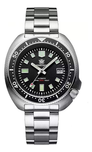 Reloj Steel Dive Capitan Willard Acero Inox Mov Seiko Nh35