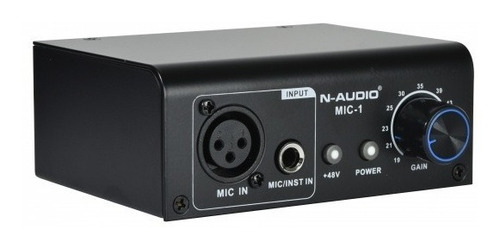 Preamplificador N-audio Mic1 Phantom Power 1 Canal