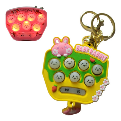 Llavero Pop It Electronico Kawaii Sensorial Anti Estres