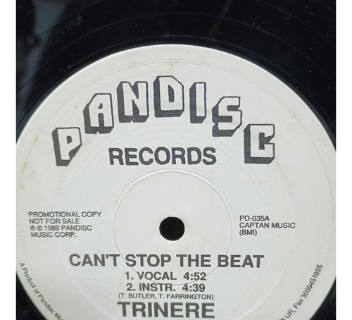 Vinil Trinere - Can't Stop The Beat (1989) - Pandisc Records (Usado)