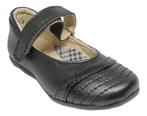 Zapatos Escolar Negro Niña Pecosita 17512 #15-21 Pegazon 