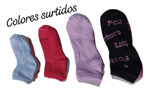 Fozter Teen Corto Surtido Algodon 6 Pares Surtido Liso Unitalla Dama