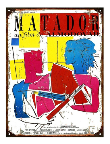 Cartel De Chapa Cine Almodovar Matador P962