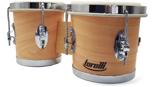 Kit Bongo Torelli Tb-010 Branco 6x7 Com Capa Acolchoada