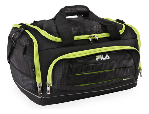 Fila Cypress - Bolsa Deportiva Pequeña, Ónix/lima, Cypres.