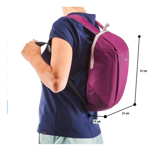 Mochila Quechua 10l Arpenaz 100 Fucsia Liso