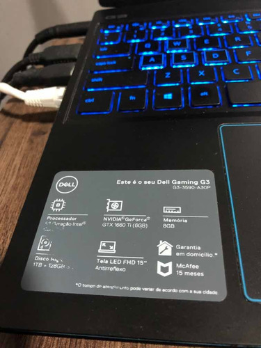 Notebook Gamer Dell 3590 I7 + Gtx