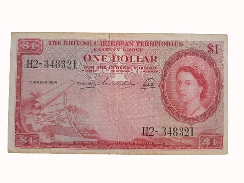 Billete Antiguo 1 Dolar De 1954  Pick - 7b