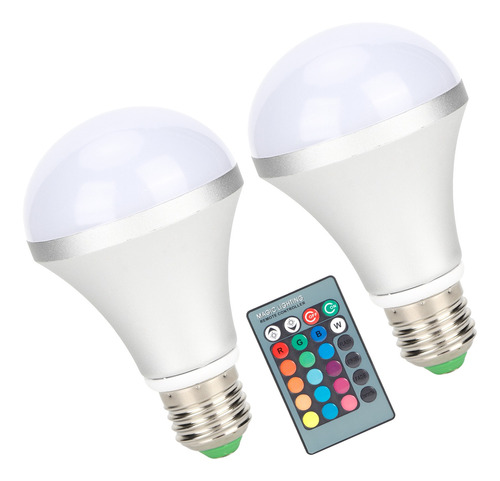 Bombilla Led Que Cambia De Color, Luz E27 Rgb, 60 W, Control