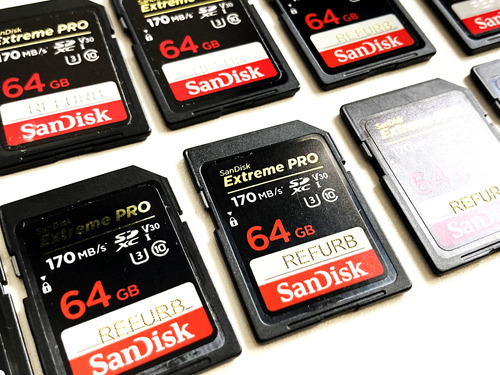 Memoria Tarjeta Sdxc 64gb Sandisk Class 10 170mb/s Refurbish (Reacondicionado)