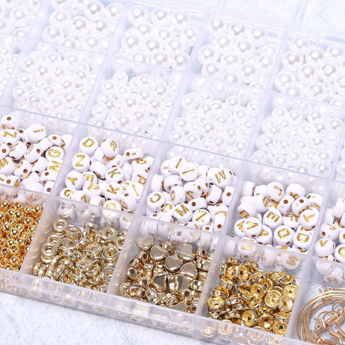 Kit De Fabricación De Pulseras De Cuentas De Navidad D...